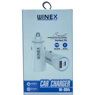 WİNEX OTO BAŞLIK USB+TYPE-C GİRİŞLİ BEYAZ